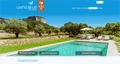 Desktop Screenshot of livingblue-mallorca.com
