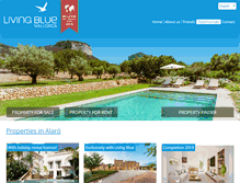 Tablet Screenshot of livingblue-mallorca.com